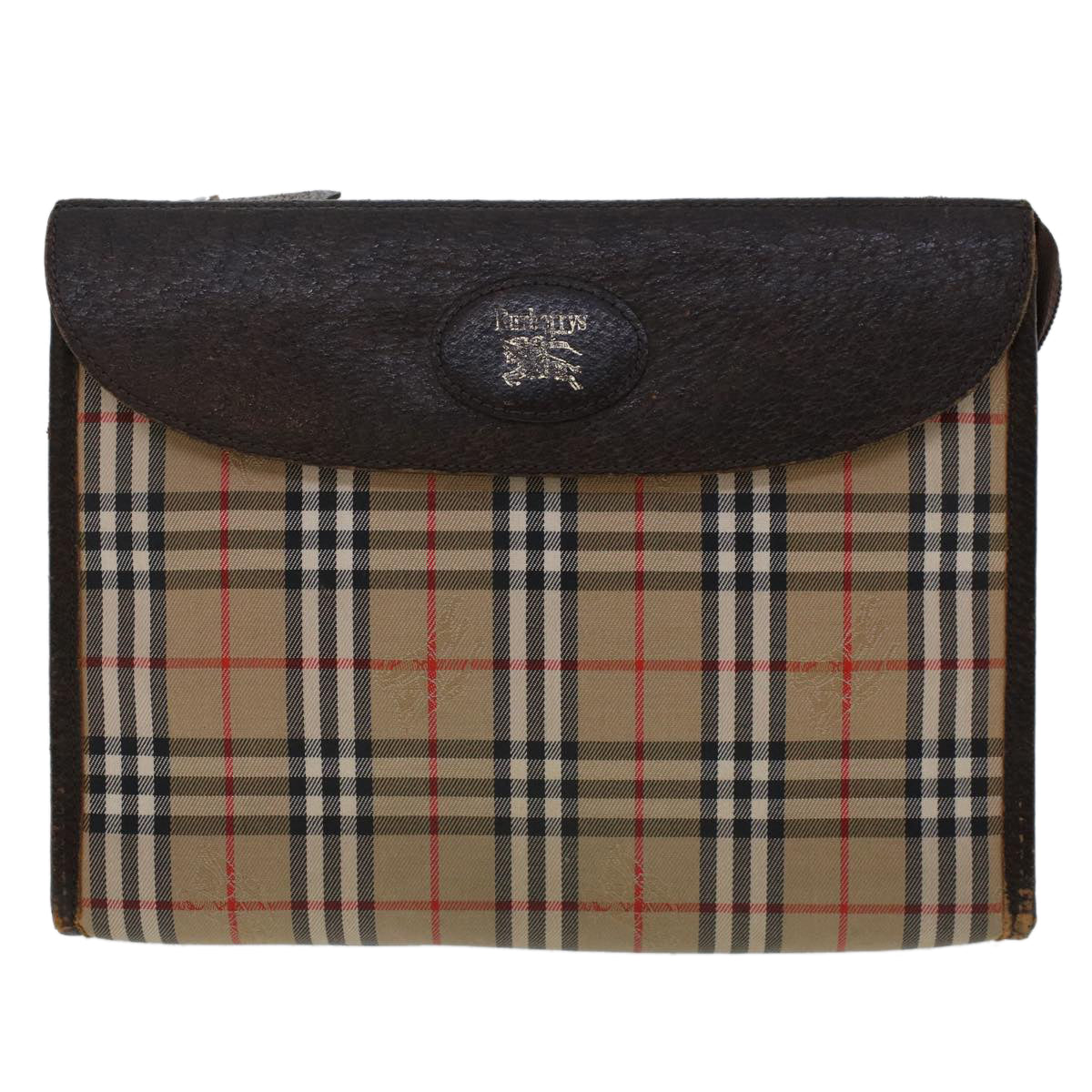 Burberry BURBERRYSs Nova Leather Black Clutch Bag Style 2
