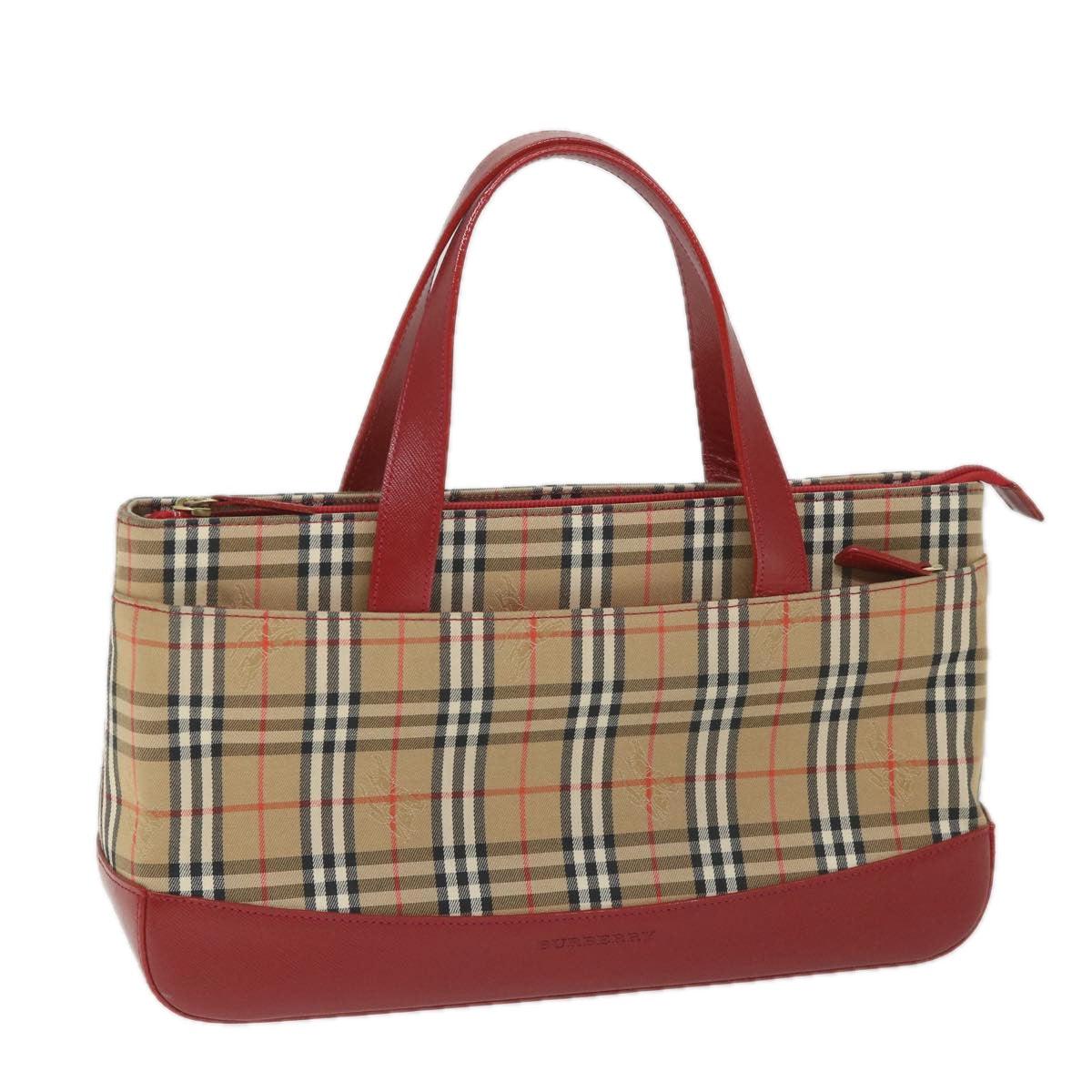 Burberry Nova Auth Canvas Beige Handbag Style 27