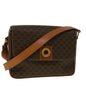 Luxury CELINE Macadam Canvas Shoulder Bag PVC Leather Brown am5170