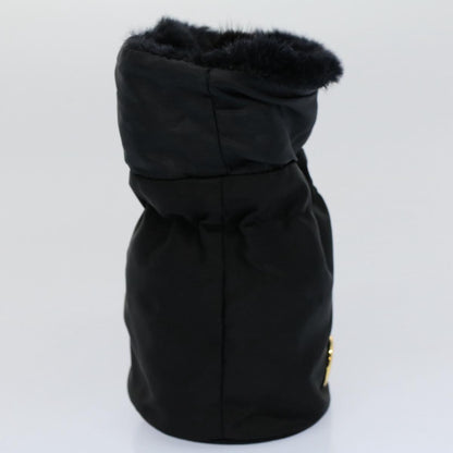 Luxury CELINE Circle Pouch Nylon Black am5193