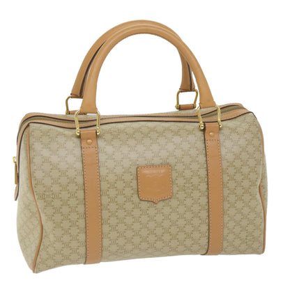 Luxury CELINE Macadam Canvas Boston Bag Beige am5215