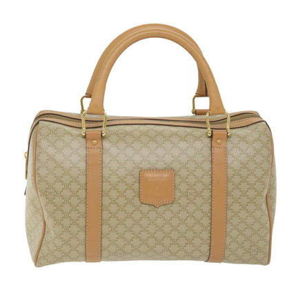 Luxury CELINE Macadam Canvas Boston Bag Beige am5215