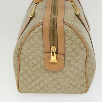 Luxury CELINE Macadam Canvas Boston Bag Beige am5215