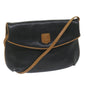 Luxury CELINE Shoulder Bag Leather Black am5325