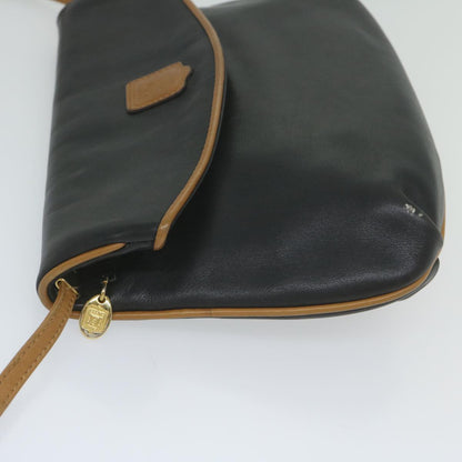 Luxury CELINE Shoulder Bag Leather Black am5325