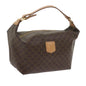 Luxury CELINE Macadam Canvas Hand Bag PVC Leather Brown am5353