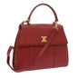 Luxury CELINE Hand Bag Leather 2way Red am5388