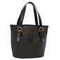 Luxury CELINE Macadam Canvas Tote Bag PVC Leather Black am5509