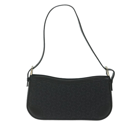 Luxury CELINE C Macadam Canvas Shoulder Bag Black am5538
