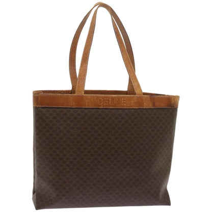 Luxury CELINE Macadam Canvas Tote Bag PVC Brown am5886