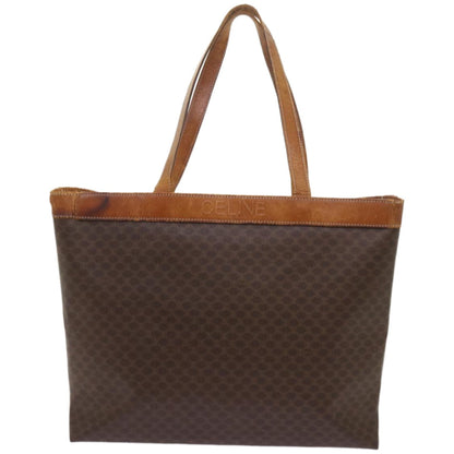 Luxury CELINE Macadam Canvas Tote Bag PVC Brown am5886
