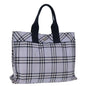 Burberry Nova Label Nylon Blue Handbag