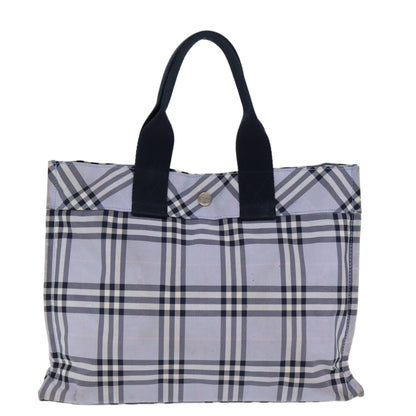 Burberry Nova Label Nylon Blue Handbag