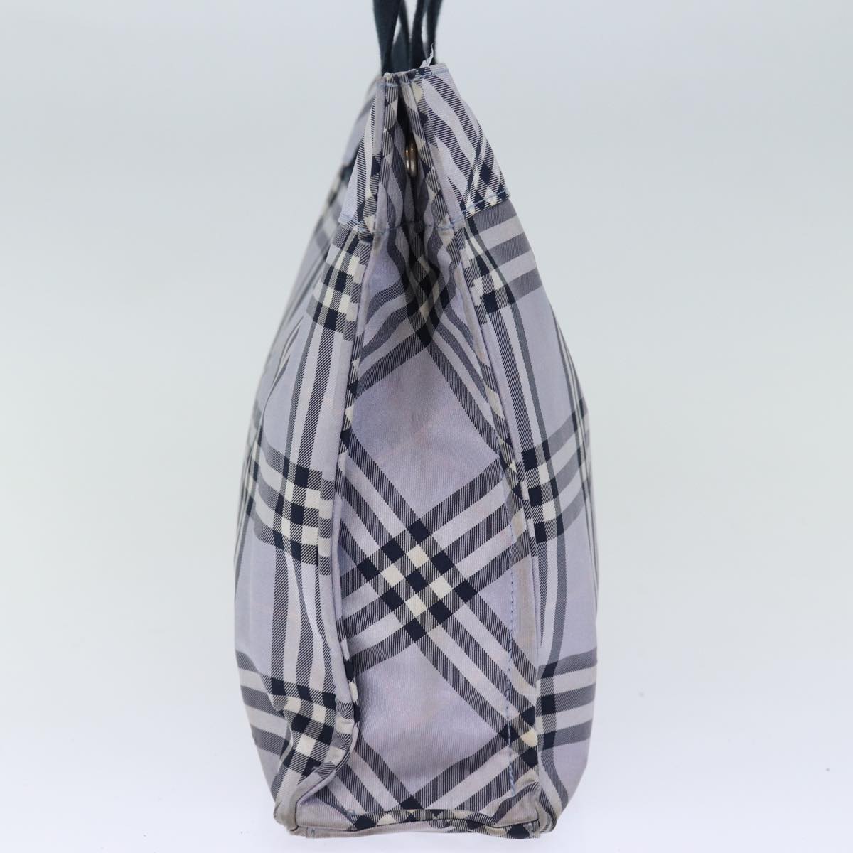 Burberry Nova Label Nylon Blue Handbag