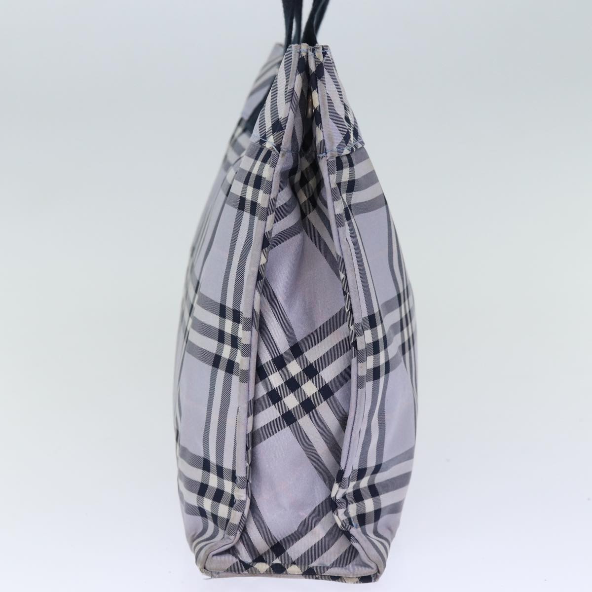 Burberry Nova Label Nylon Blue Handbag