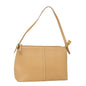 Burberry Auth Leather Beige Shoulder Bag