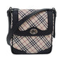 Luxury BurberrySs Nova Check Shoulder Bag Canvas Beige Auth am6582A