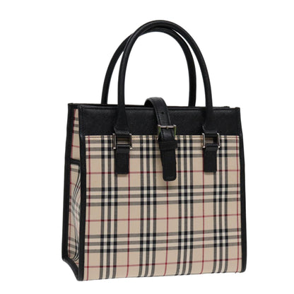 Burberry Nova Auth Canvas Black Handbag