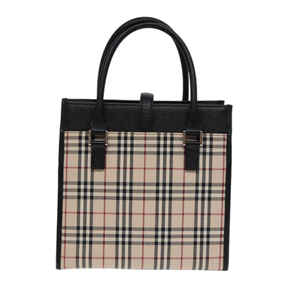 Burberry Nova Auth Canvas Black Handbag