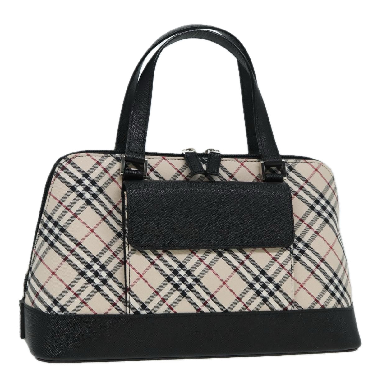 Burberry Nova Auth Leather Black Handbag