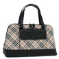 Burberry Nova Auth Leather Black Handbag