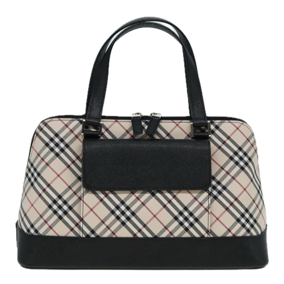 Burberry Nova Auth Leather Black Handbag