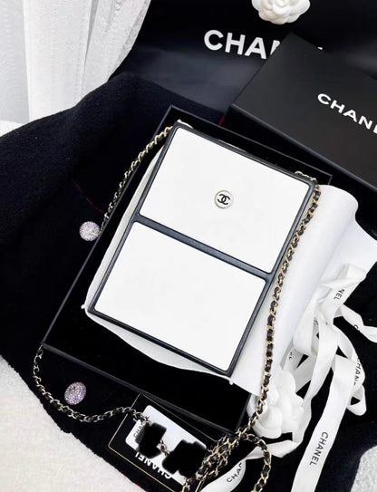 Chanel Luxury Leather Black Clutch Rovelle Bags