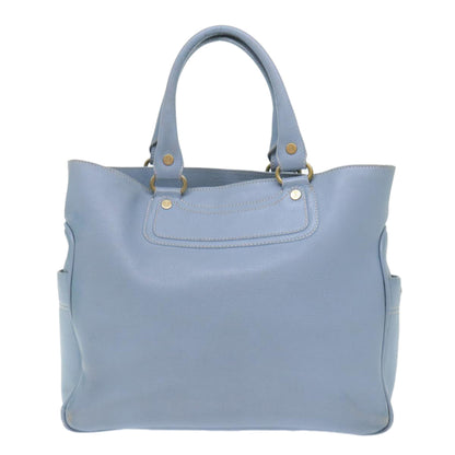 Luxury CELINE Boogie Bag Hand Bag Leather Blue ar10054B