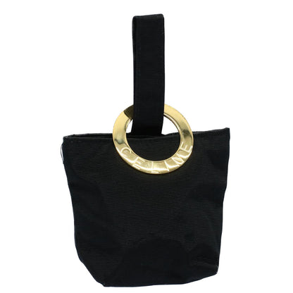 Luxury CELINE Circle Pouch Nylon Black ar10146B