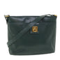 Luxury CELINE Shoulder Bag Leather Green ar10370B