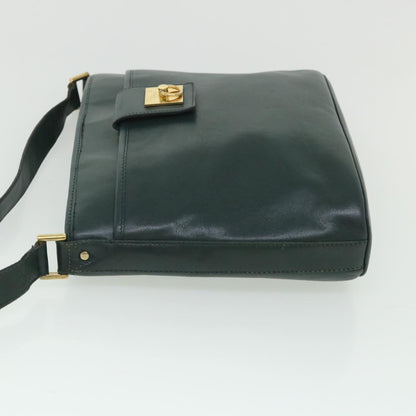 Luxury CELINE Shoulder Bag Leather Green ar10370B