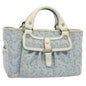 Luxury CELINE Paris Macadam Canvas Boogie Bag Hand Bag Light Blue ar10376B