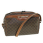 Luxury CELINE Macadam Canvas Shoulder Bag PVC Leather Brown ar10380B