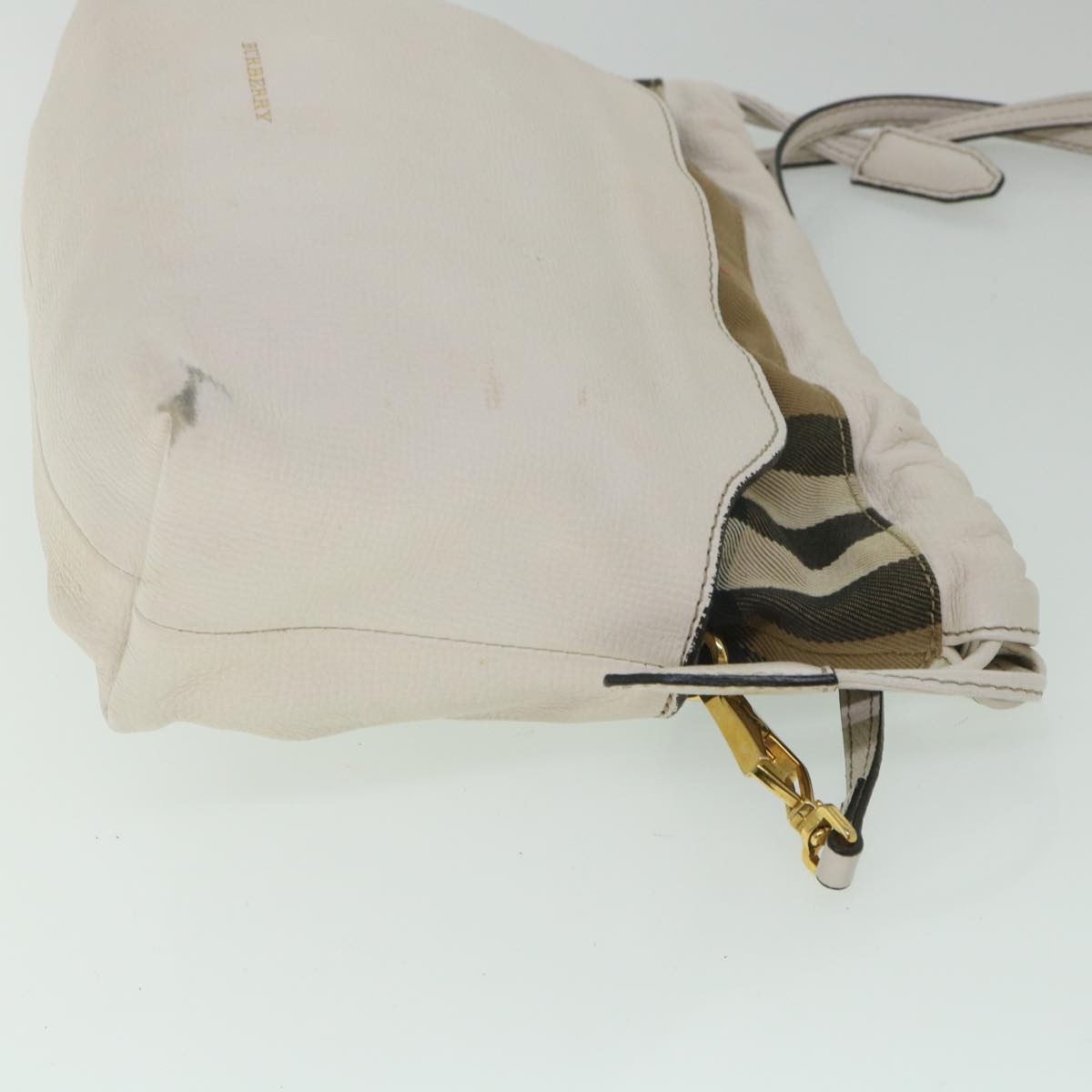 Burberry Nova Auth Leather Beige Shoulder Bag Style 3
