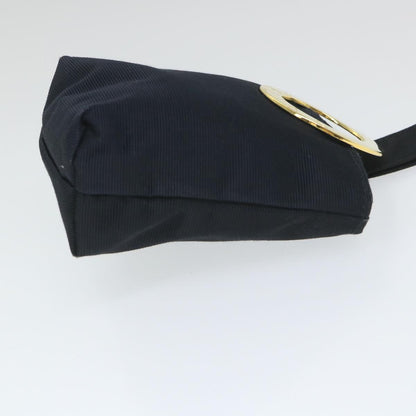 Luxury CELINE Circle Pouch Nylon Black ar10550B