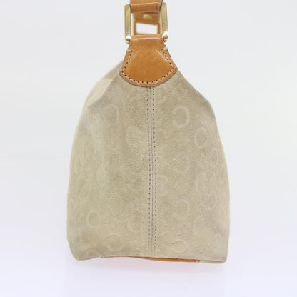 Luxury CELINE C Macadam Canvas Shoulder Bag Beige ar10626B
