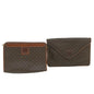 Luxury CELINE Macadam Canvas Clutch Bag PVC Leather 2Set Brown ar10789