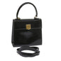 Luxury CELINE Hand Bag Patent leather 2way Black ar10948B