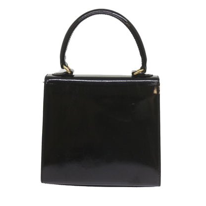 Luxury CELINE Hand Bag Patent leather 2way Black ar10948B