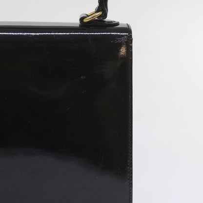 Luxury CELINE Hand Bag Patent leather 2way Black ar10948B
