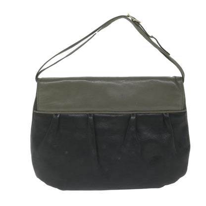 Luxury CELINE Shoulder Bag Leather Black ar11210