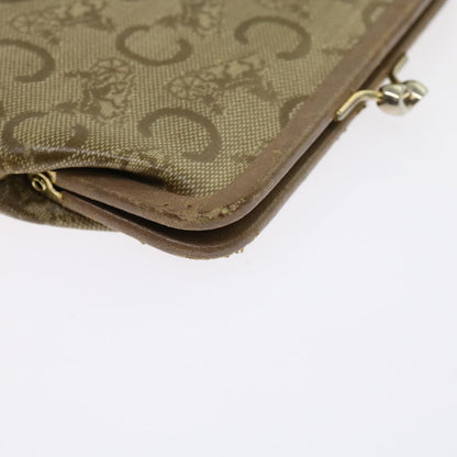 Luxury CELINE Macadam Canvas Card Key Case Pouch Belt Leather 7Set Brown ar11266