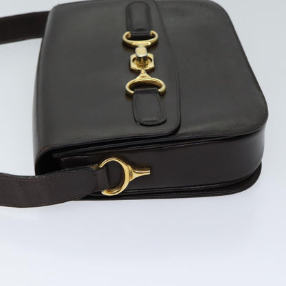 Luxury CELINE Shoulder Bag Leather Brown ar11623B