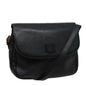 Luxury BurberrySs Shoulder Bag Leather Black Auth ar11985