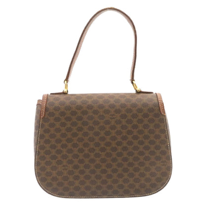 Luxury CELINE Macadam Canvas Hand Bag Brown ar5139