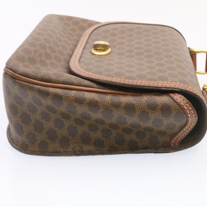 Luxury CELINE Macadam Canvas Hand Bag Brown ar5139