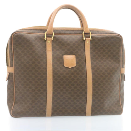 Luxury CELINE Macadam Canvas Hand Bag Brown ar6250