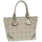 Luxury CELINE Horse Carriage Hand Bag PVC Leather Gray ar6608