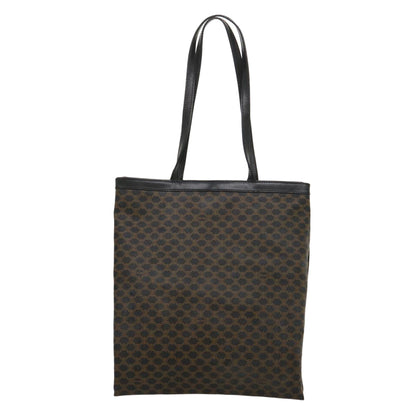 Luxury CELINE Macadam Canvas Tote Bag PVC Leather Black Brown ar6808