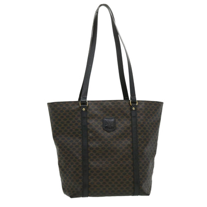 Luxury CELINE Macadam Canvas Tote Bag Black ar7450